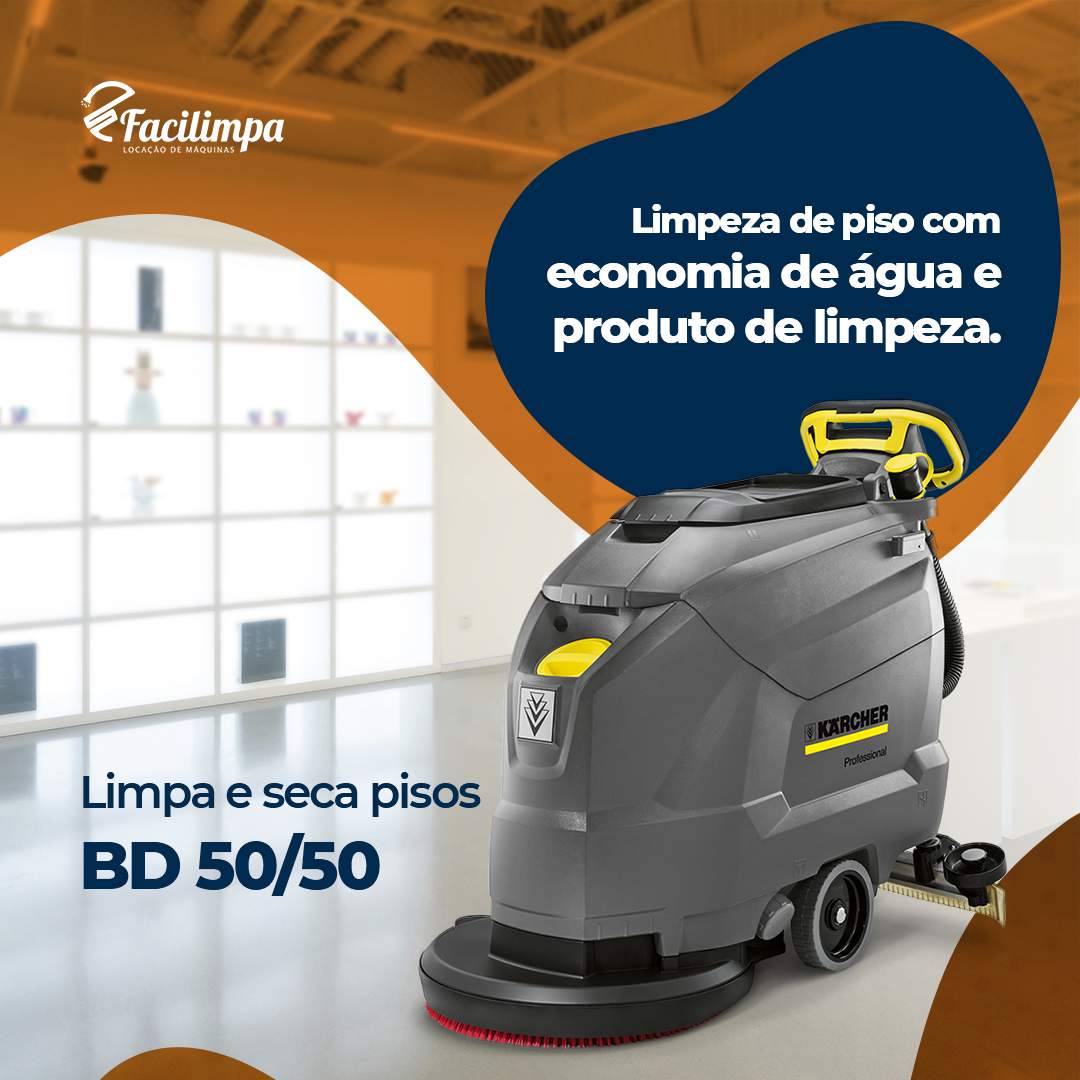 Aluguel de máquina lava e seca piso CT45 ou Karcher BD50