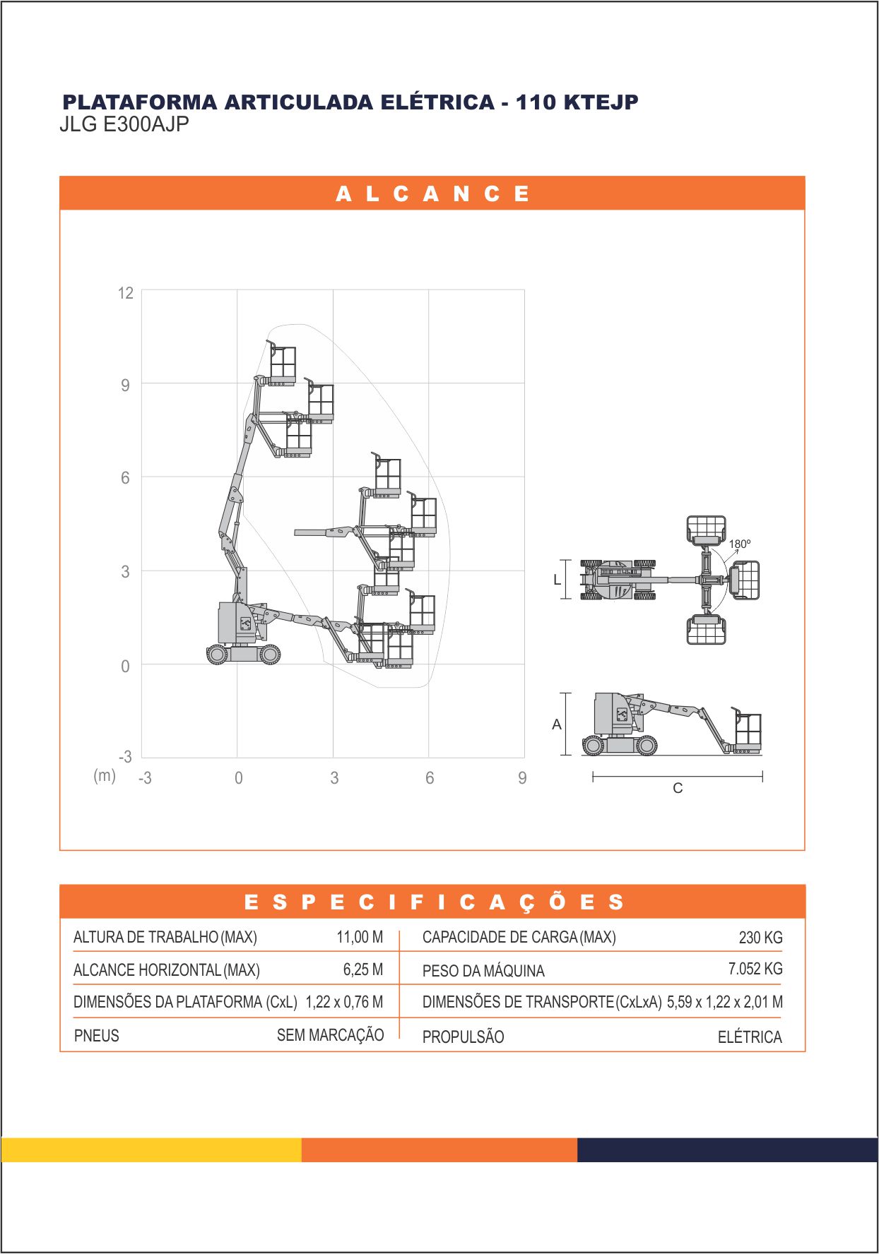 Plataforma Articulada Elétrica